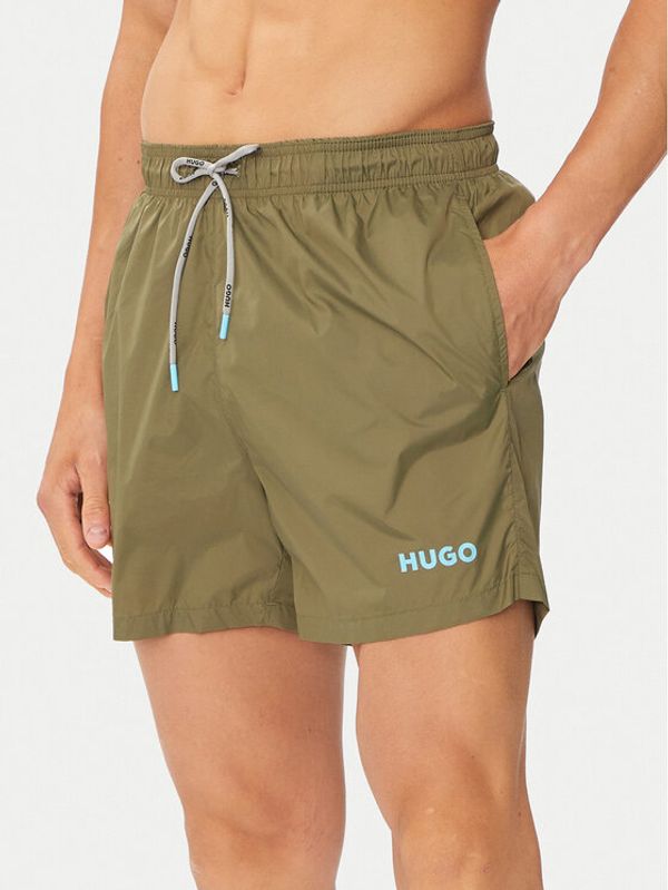 Hugo Hugo Kopalne hlače Haiti 50469304 Zelena Regular Fit