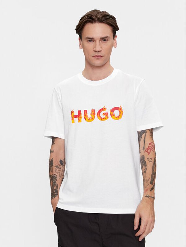 Hugo Hugo Majica Danda 50504542 Bela Regular Fit