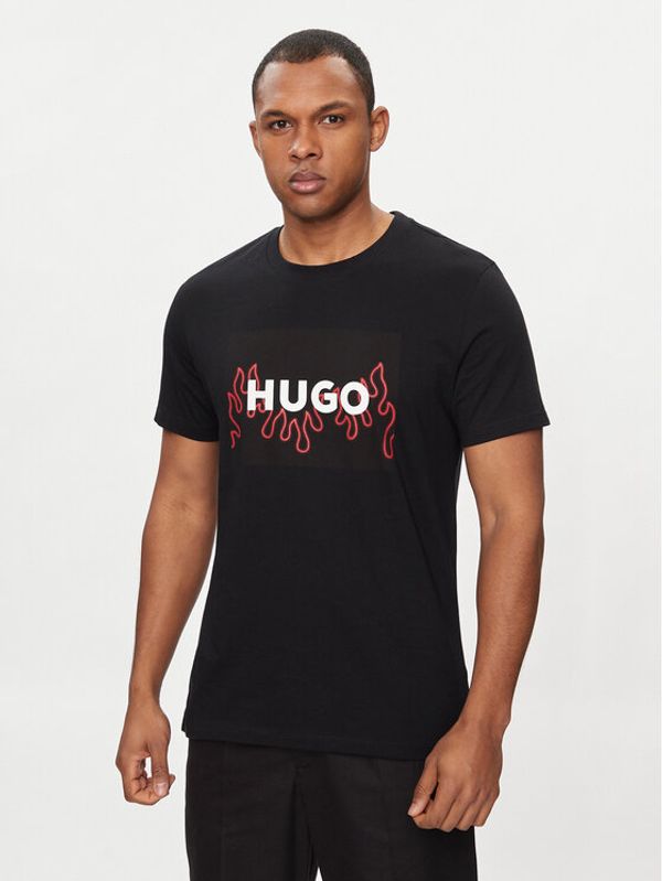 Hugo Hugo Majica Dulive 50506989 Črna Regular Fit