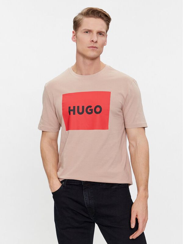 Hugo Hugo Majica Dulive222 50467952 Bež Regular Fit