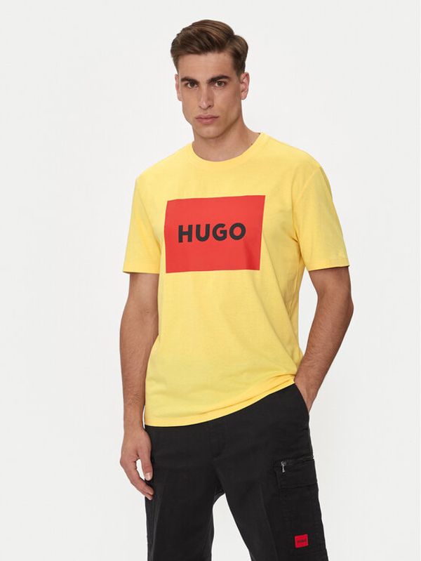 Hugo Hugo Majica Dulive222 50467952 Rumena Regular Fit