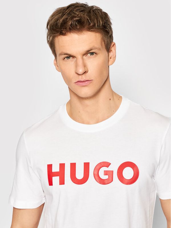 Hugo Hugo Majica Dulivio 50467556 Bela Regular Fit