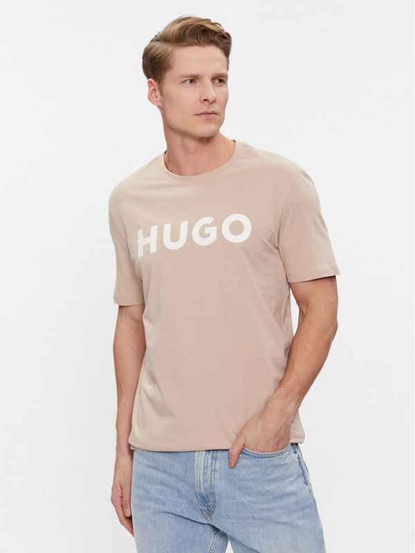 Hugo Hugo Majica Dulivio 50467556 Bež Regular Fit