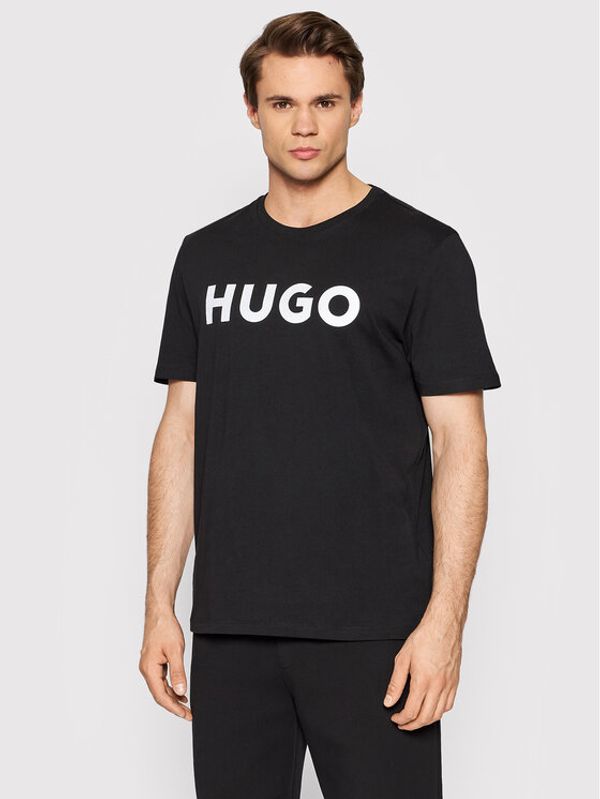 Hugo Hugo Majica Dulivio 50467556 Črna Regular Fit