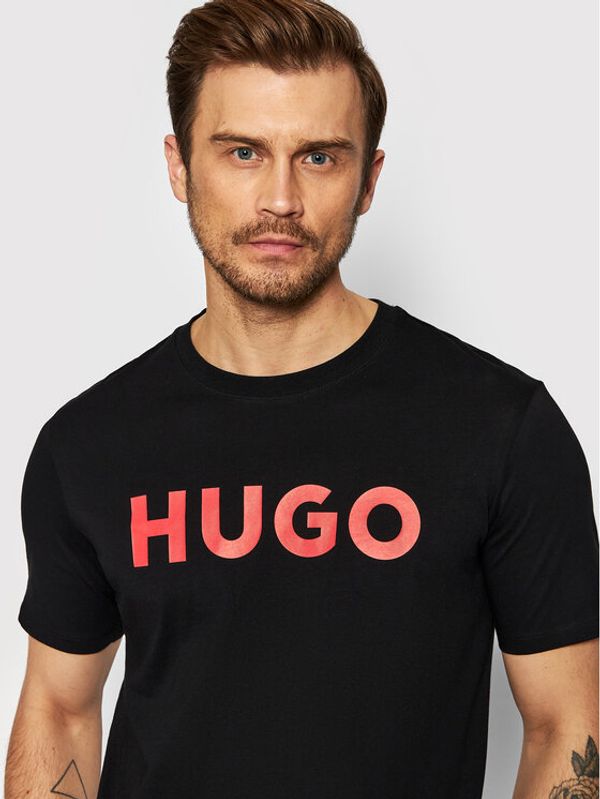 Hugo Hugo Majica Dulivio 50467556 Črna Regular Fit