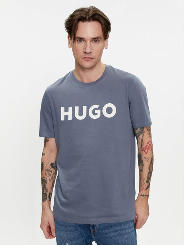 Hugo Hugo Majica Dulivio 50467556 Modra Regular Fit