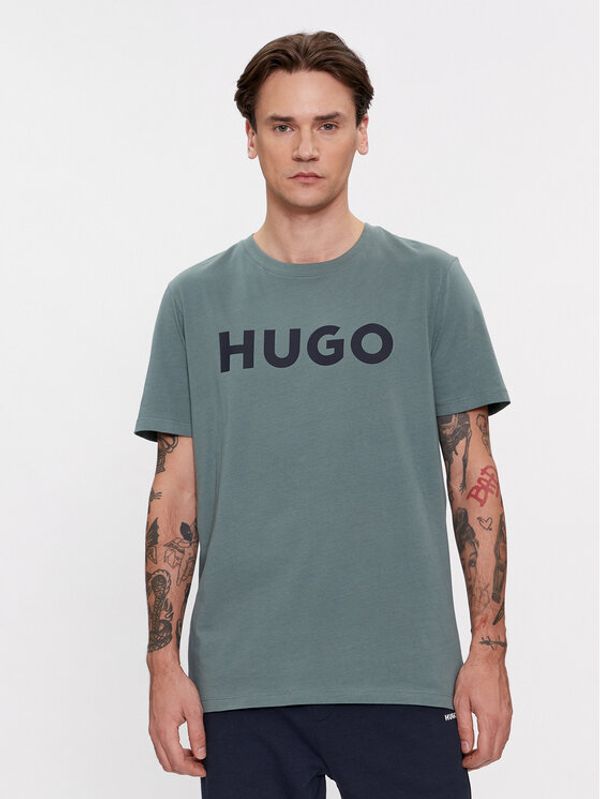 Hugo Hugo Majica Dulivio 50467556 Zelena Regular Fit