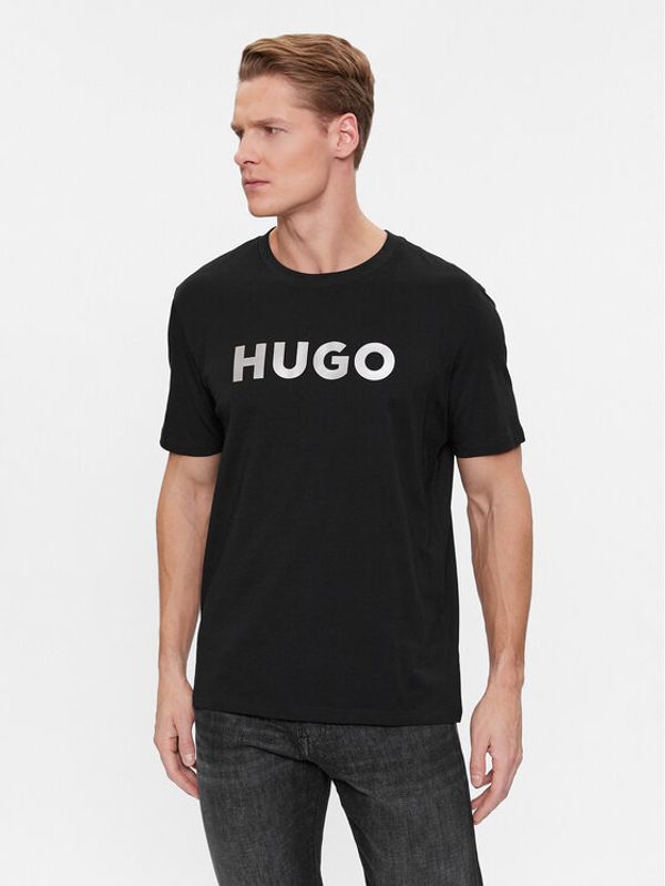 Hugo Hugo Majica Dulivio 50506996 Črna Regular Fit