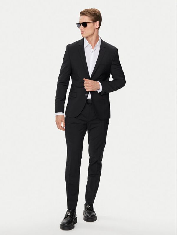 Hugo Hugo Obleka 50450994 Črna Extra Slim Fit