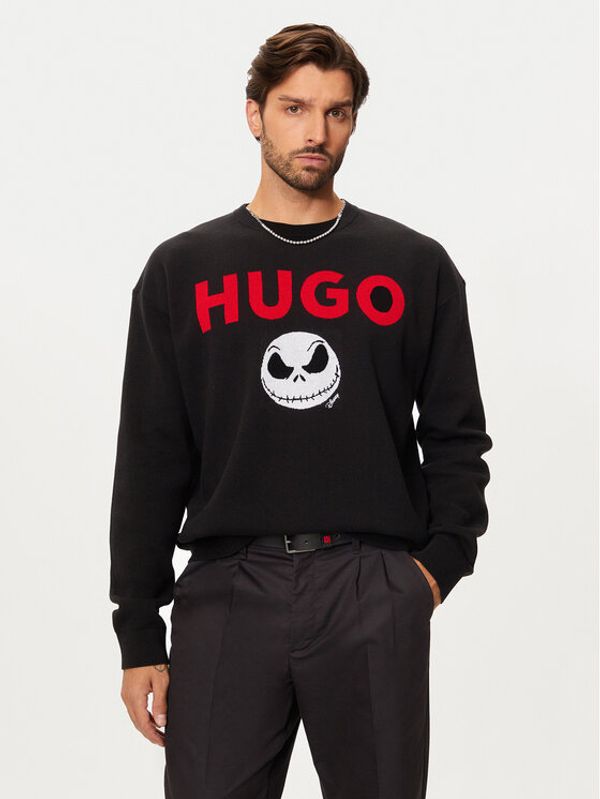 Hugo Hugo Pulover Selm 50528298 Črna Regular Fit