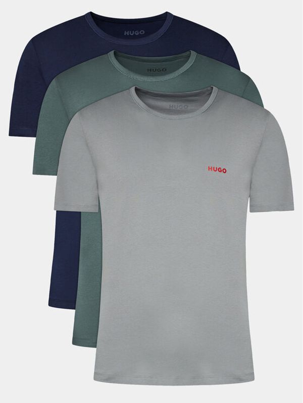 Hugo Hugo Set 3 majic T-Shirt Rn Triplet P 50480088 Zelena Regular Fit