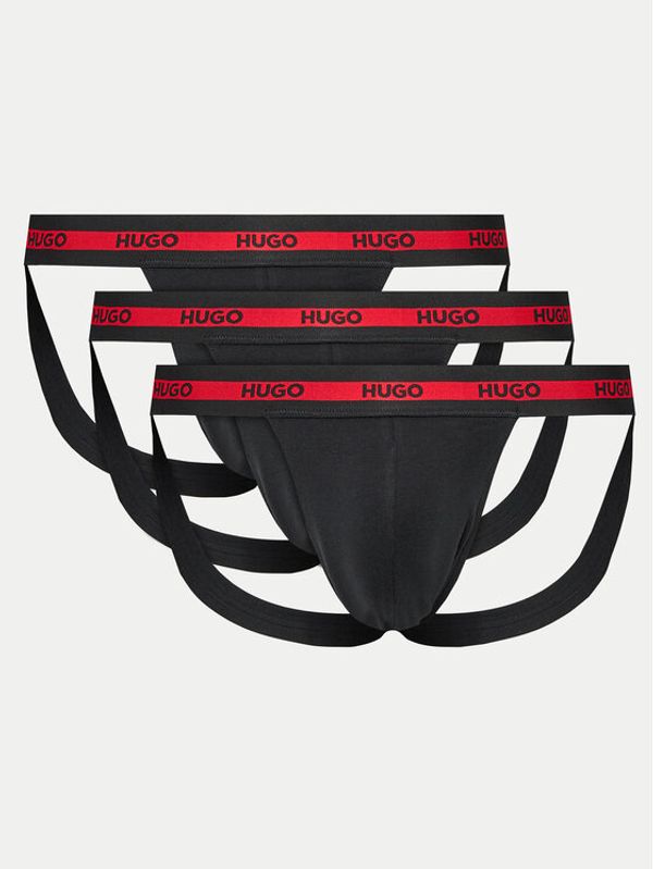 Hugo Hugo Set 3 parov slipov Jock Strap 50517882 Črna