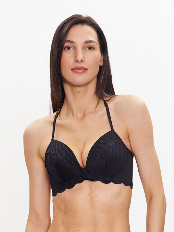 Hunkemöller Hunkemöller Gornji del bikini Scallop 191272 Črna