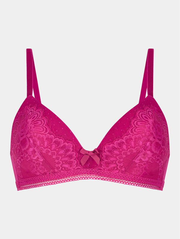 Hunkemöller Hunkemöller Nedrček brez kosti Bessie Non Wired Low D Pu 202655 Roza