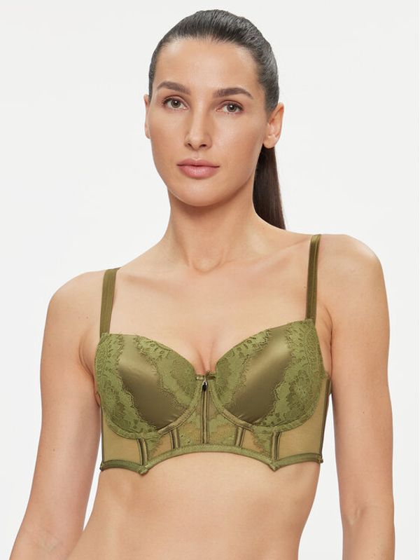 Hunkemöller Hunkemöller Nedrček s kostjo Amelie Pd Ll 203523 Zelena