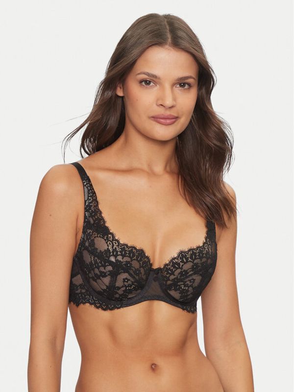 Hunkemöller Hunkemöller Nedrček s kostjo Daisy 205440 Črna