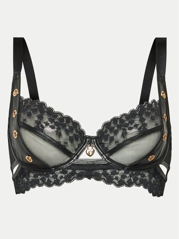 Hunkemöller Hunkemöller Nedrček s kostjo Desire 204499 Črna