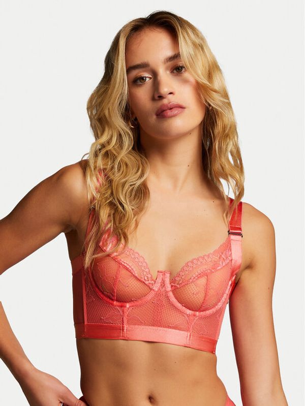 Hunkemöller Hunkemöller Nedrček s kostjo Hana 204675 Roza