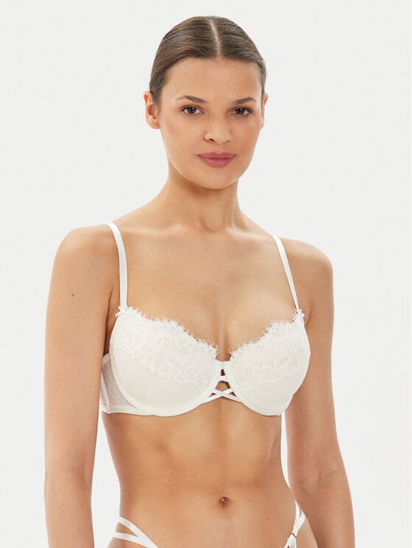 Hunkemöller Hunkemöller Nedrček s kostjo Harmony 205402 Bela