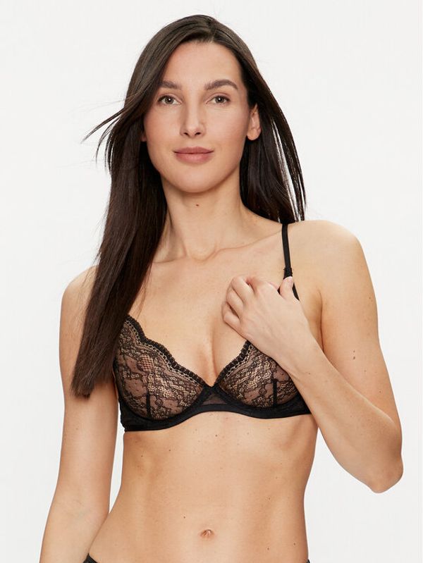 Hunkemöller Hunkemöller Nedrček s kostjo Isabelle 184822 Črna