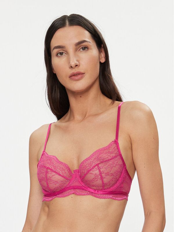 Hunkemöller Hunkemöller Nedrček s kostjo Isabelle Sparkle Ud 203588 Roza