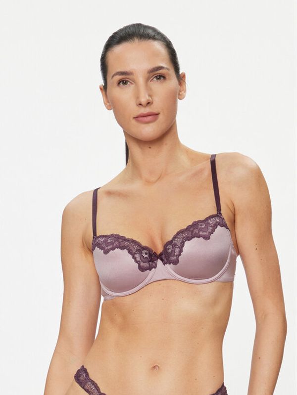 Hunkemöller Hunkemöller Nedrček s kostjo Lace & Shine 203622 Vijolična