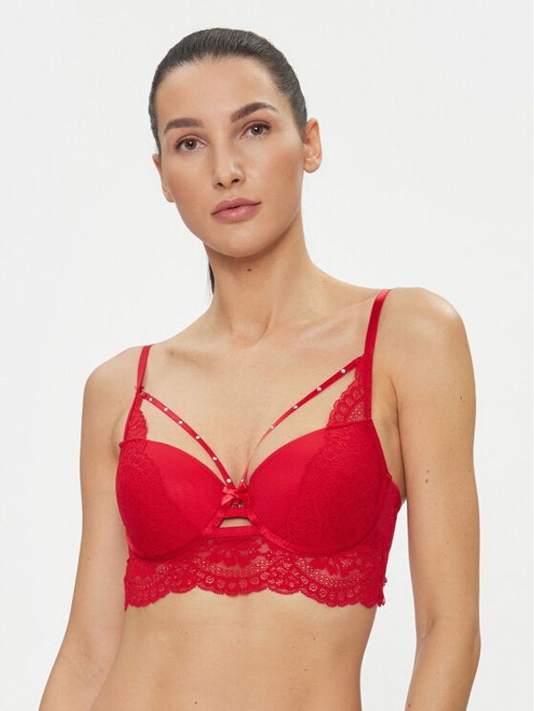 Hunkemöller Hunkemöller Trikotni nedrček Mariah Pd Ll 203558 Rdeča