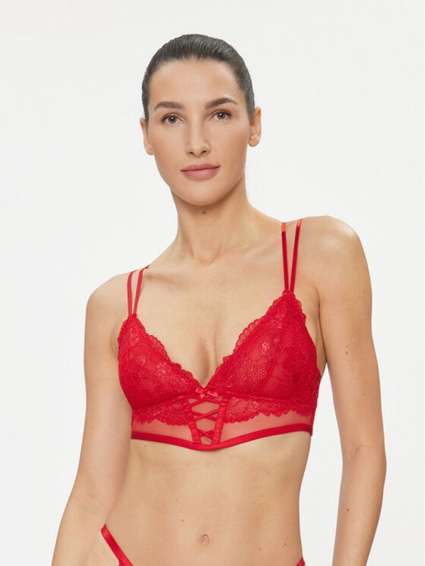 Hunkemöller Hunkemöller Trikotni nedrček Simone Bralette 203649 Rdeča