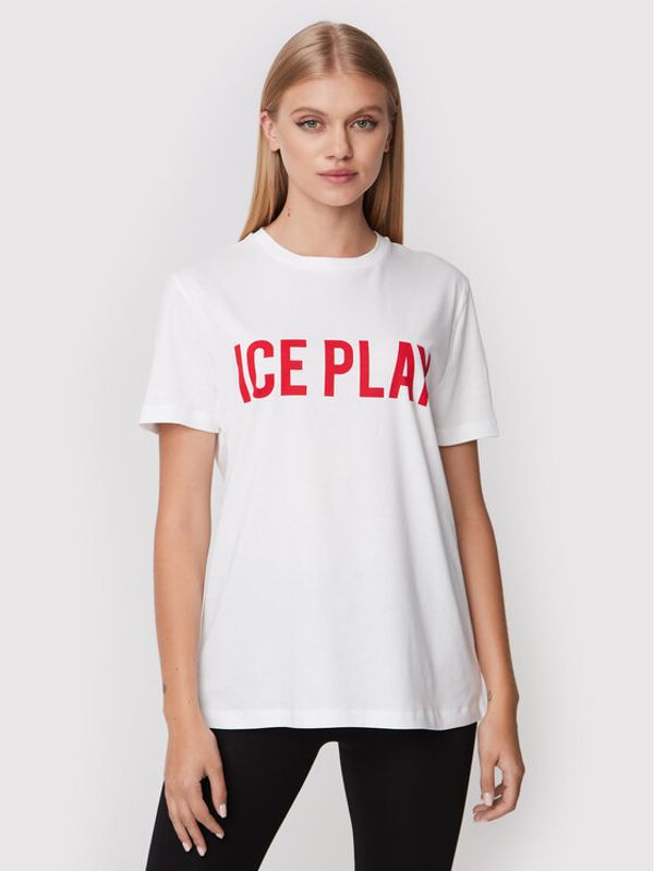 Ice Play Ice Play Majica 22I U2M0 F021 P400 1101 Bela Relaxed Fit