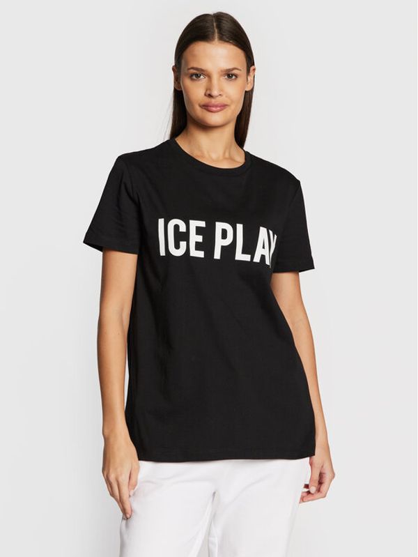 Ice Play Ice Play Majica 22I U2M0 F021 P400 9000 Črna Relaxed Fit