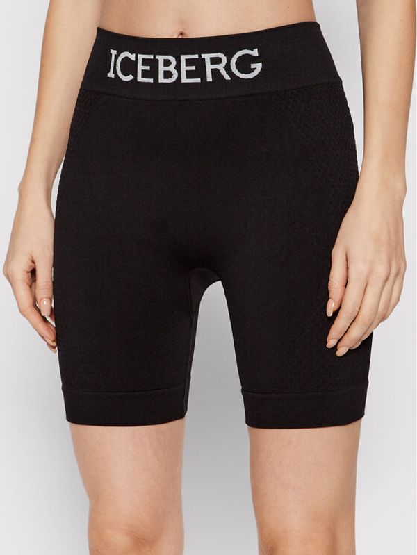 Iceberg Iceberg Kolesarske hlače 22EI2P0DA216303 Črna Slim Fit