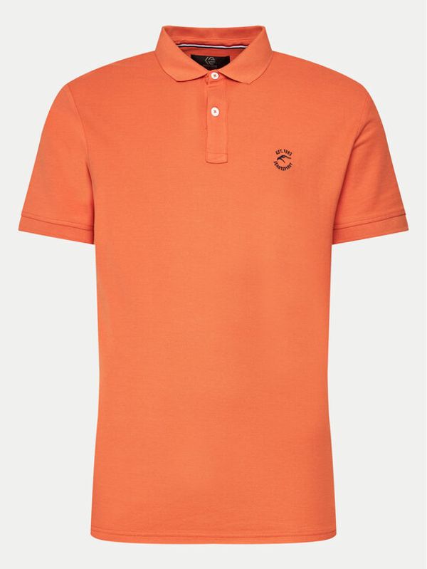 INDICODE INDICODE Polo majica Wadim 40-913 Oranžna Slim Fit