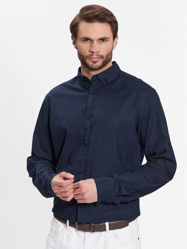 INDICODE INDICODE Srajca Hanko 20-327 Mornarsko modra Regular Fit