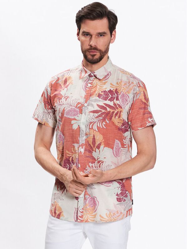 INDICODE INDICODE Srajca Hurley 20-352 Oranžna Regular Fit