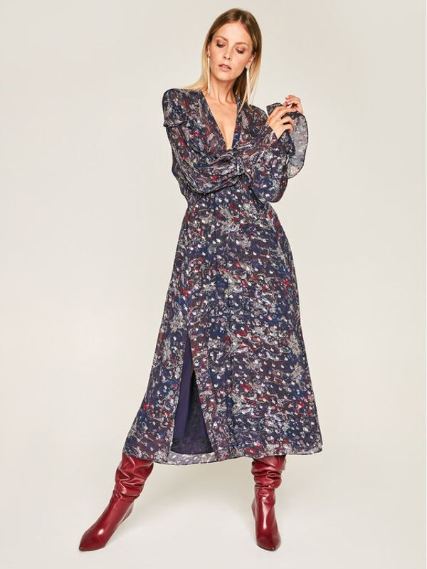 IRO IRO Vsakodnevna obleka Kage AN101 Mornarsko modra Regular Fit