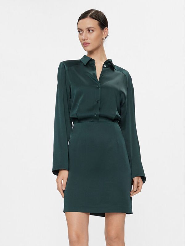 IVY OAK IVY OAK Srajčna obleka Naya IO1123F7588 Zelena Regular Fit