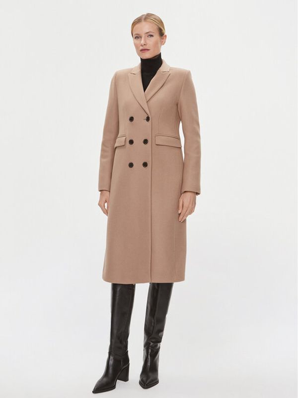 IVY OAK IVY OAK Volneni plašč Celina IO1123F1013 Bež Slim Fit