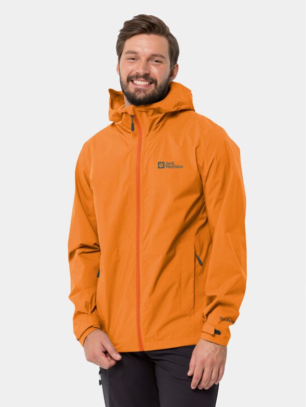 Jack Wolfskin Jack Wolfskin Dežna jakna Elsberg 2.5L Jkt 1115881 Oranžna Regular Fit