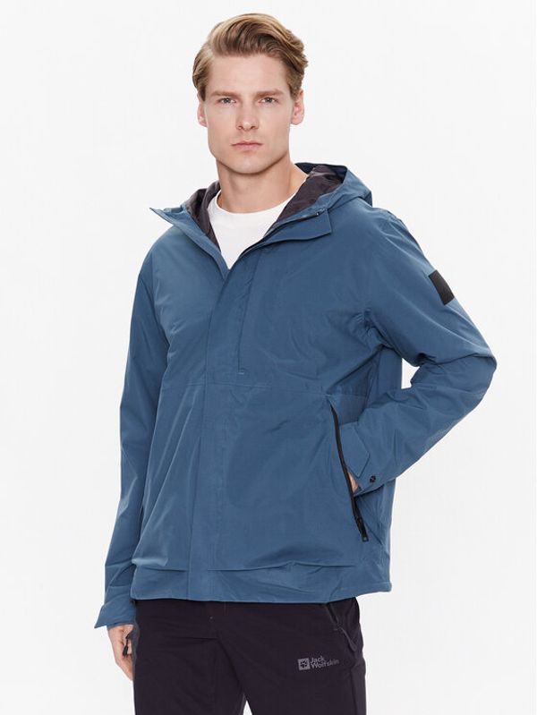 Jack Wolfskin Jack Wolfskin Dežna jakna Goldgewann 1115761 Modra Regular Fit