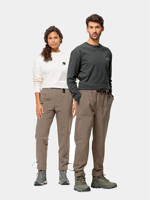 Jack Wolfskin Jack Wolfskin Pohodne hlače Kiebitzweg Pants 1508471 Rjava Regular Fit