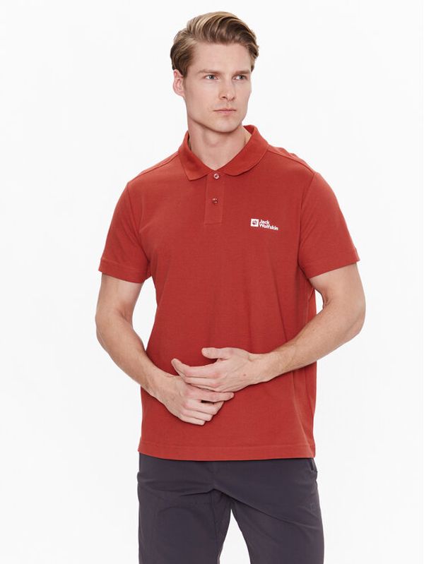 Jack Wolfskin Jack Wolfskin Polo majica Essential 1809301 Rdeča Regular Fit