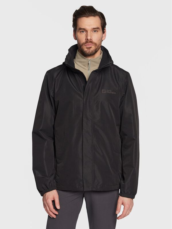 Jack Wolfskin Jack Wolfskin Prehodna jakna Stormy Point 1111142 Črna Regular Fit