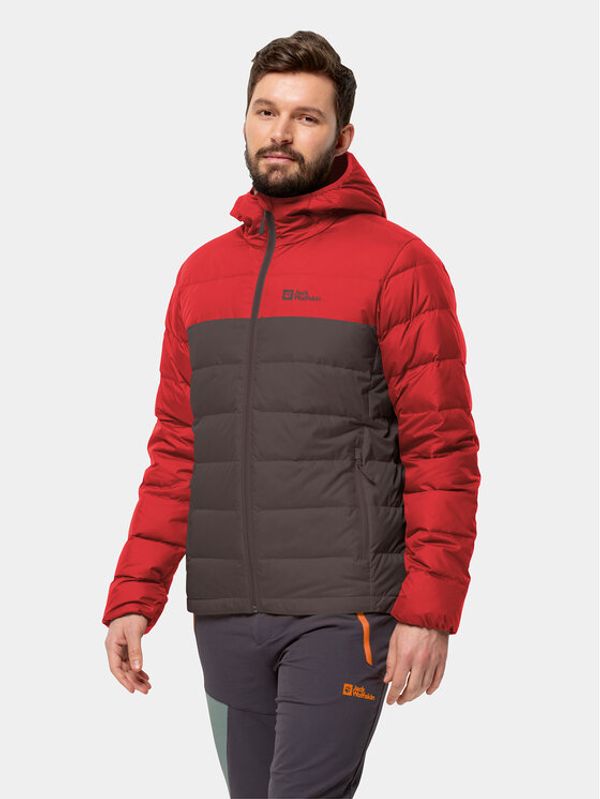 Jack Wolfskin Jack Wolfskin Puhovka Ather Down Hoody 1207671 Rdeča Regular Fit