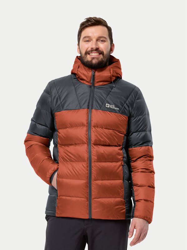 Jack Wolfskin Jack Wolfskin Puhovka Nebelhorn Down Hoody 1207141 Rdeča Regular Fit