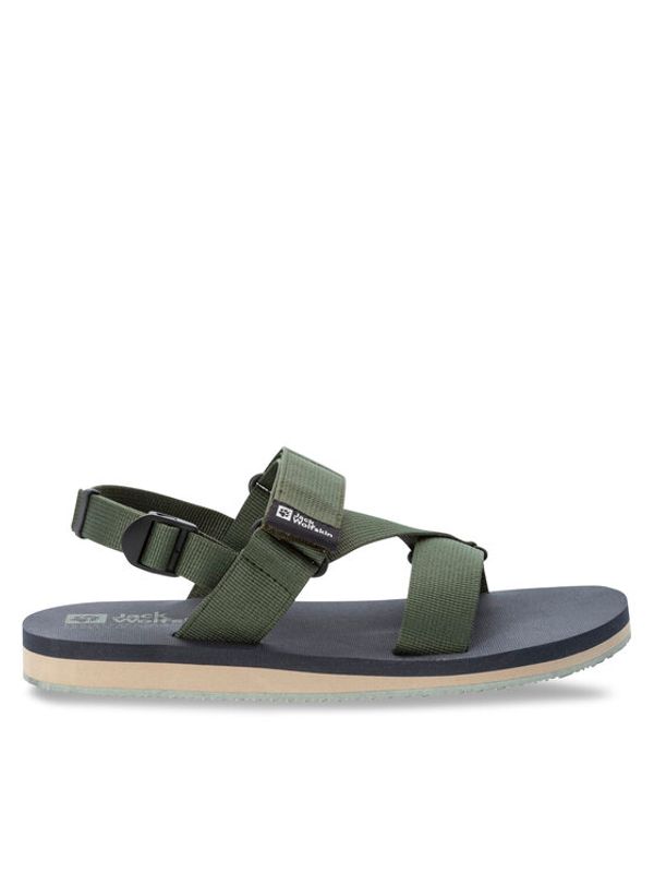 Jack Wolfskin Jack Wolfskin Sandali Urban Entdeckung Belt Sandal 4056711 Zelena