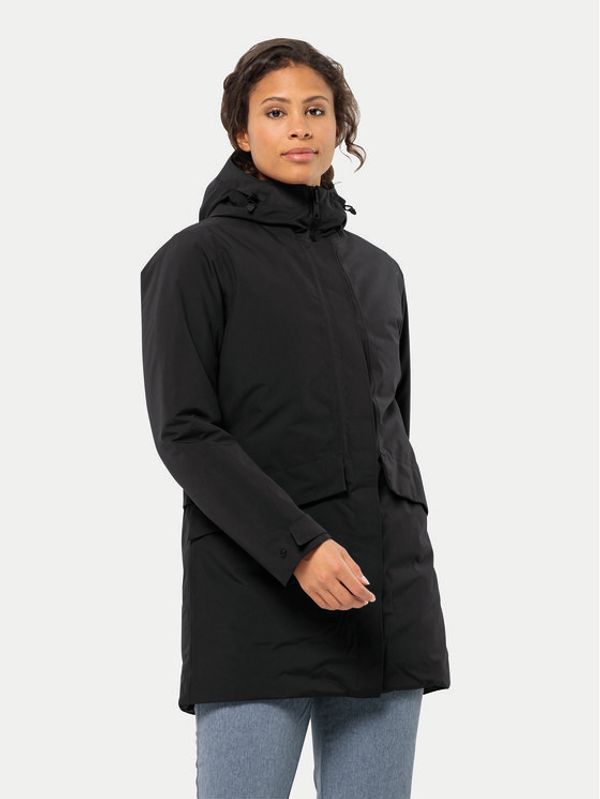 Jack Wolfskin Jack Wolfskin Zimska jakna Tempelhof Coat 1116151 Črna Regular Fit