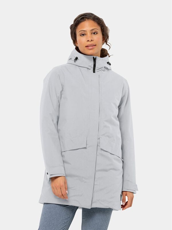 Jack Wolfskin Jack Wolfskin Zimska jakna Tempelhof Coat 1116151 Siva Regular Fit