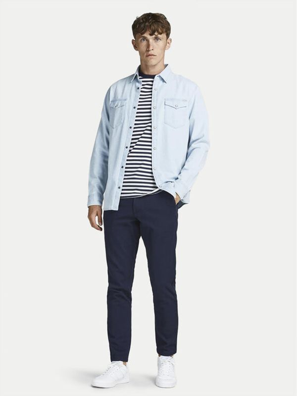 Jack&Jones Jack&Jones Chino hlače Marco 12174309 Mornarsko modra Slim Fit