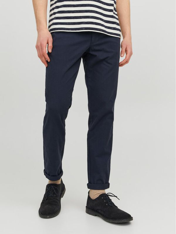 Jack&Jones Jack&Jones Chino hlače Marco 12206198 Mornarsko modra Slim Fit