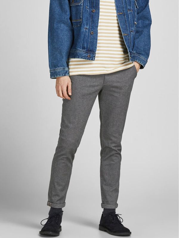 Jack&Jones Jack&Jones Chino hlače Marco 12206198 Siva Slim Fit